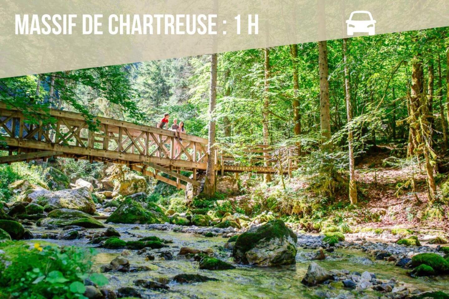 Les Cantinieres - Bourgoin Jallieu - Jardin Prive Ruy-Montceau Екстер'єр фото